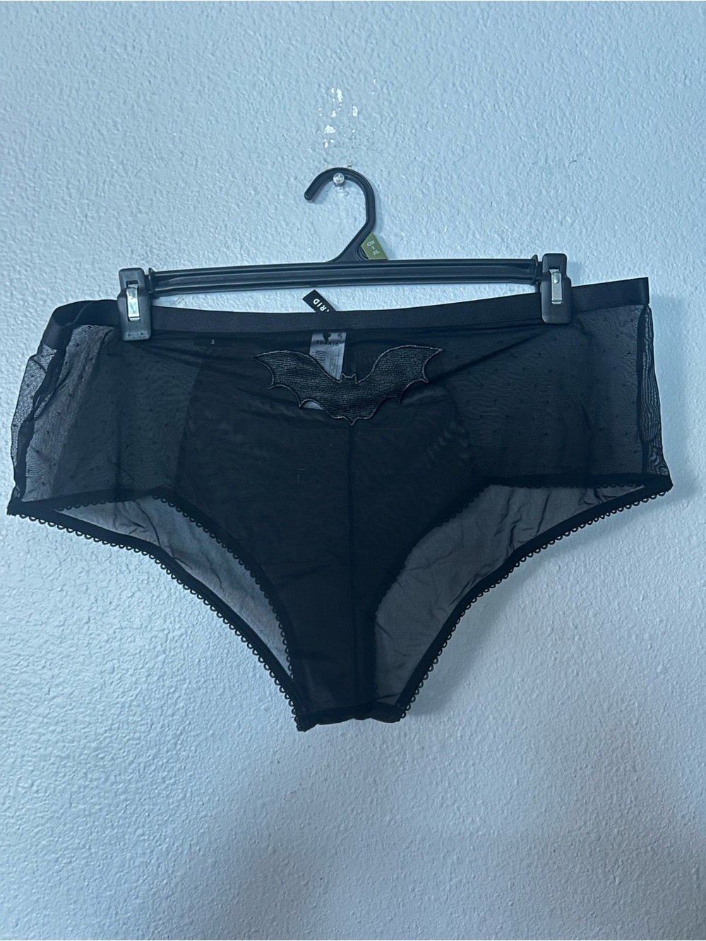 Torrid Black Sheer Bat Applique Women's pantys underwear